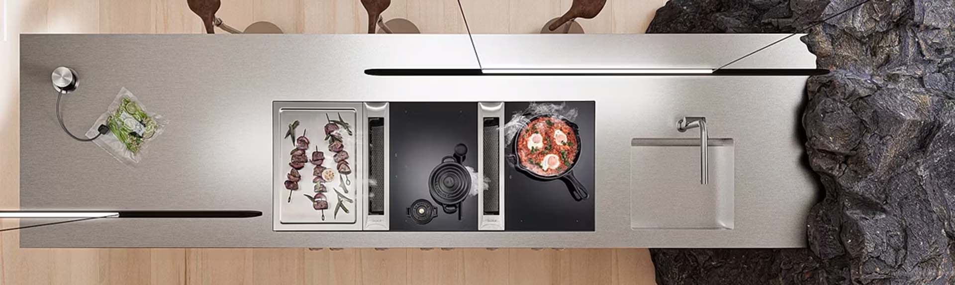 Stel u ideale kookplaat samen met het modulaire systeem van de BORA Professional 3.0